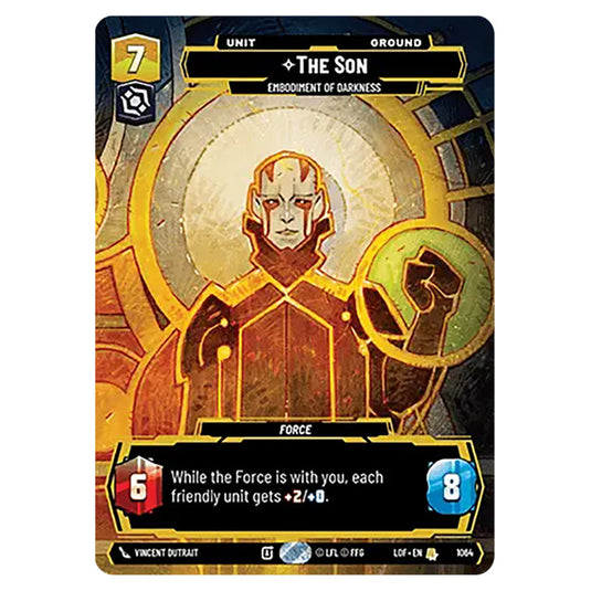 The Son Embodiment of Darkness card from the Star Wars Unlimited set Legends of the Force