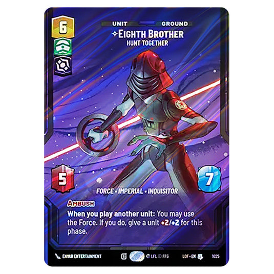 Eighth Brother Hunt Together card from the Star Wars Unlimited set Legends of the Force