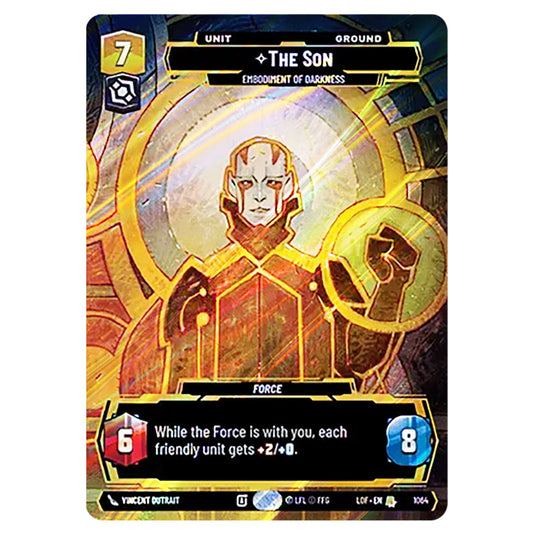 The Son Embodiment of Darkness card from the Star Wars Unlimited set Legends of the Force