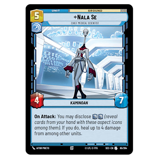 Nala Se Chief Medical Scientist card from the Star Wars Unlimited Set Secrets of Power