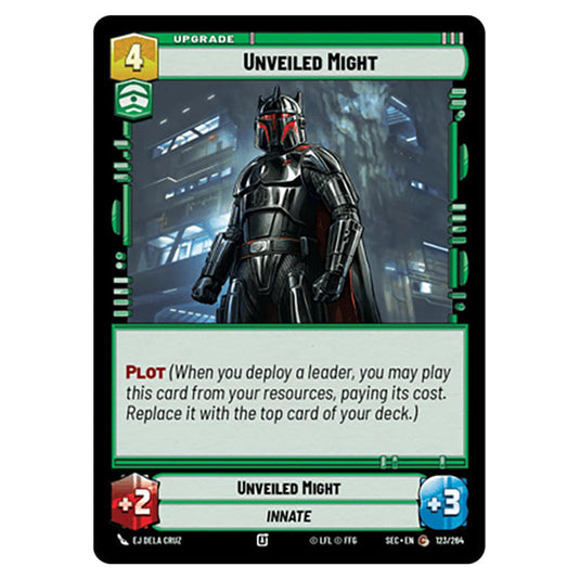 Unveiled Might card from the Star Wars Unlimited Set Secrets of Power
