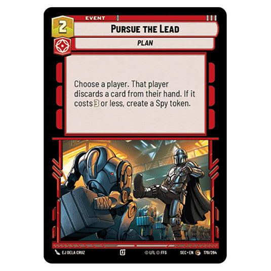 Pursue the Lead card from the Star Wars Unlimited Set Secrets of Power