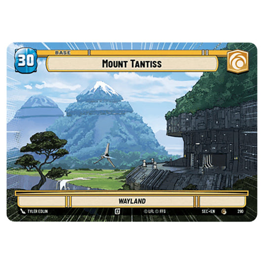 Mount Tantiss card from the Star Wars Unlimited Set Secrets of Power