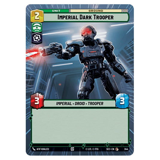 Imperial Dark Trooper card from the Star Wars Unlimited Set Secrets of Power