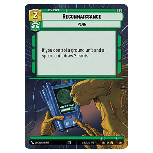 Reconnaissance card from the Star Wars Unlimited Set Secrets of Power