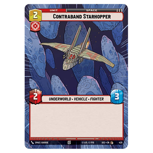 Contraband Starhopper card from the Star Wars Unlimited Set Secrets of Power
