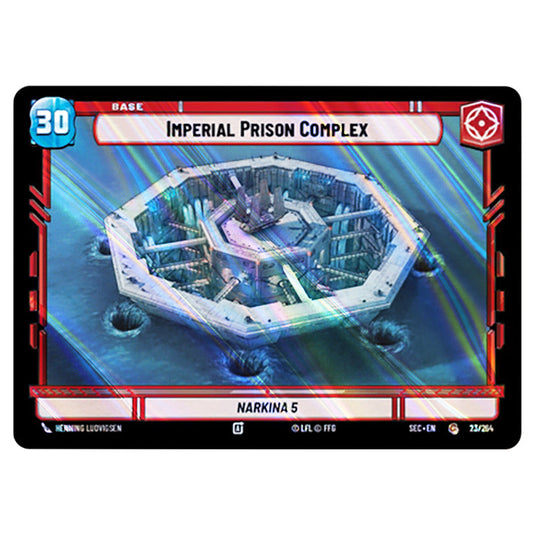 Imperial Prison Complex card from the Star Wars Unlimited Set Secrets of Power