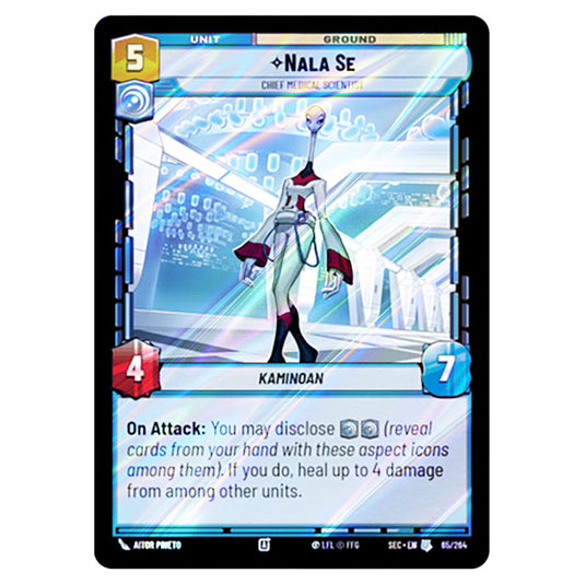Nala Se Chief Medical Scientist card from the Star Wars Unlimited Set Secrets of Power