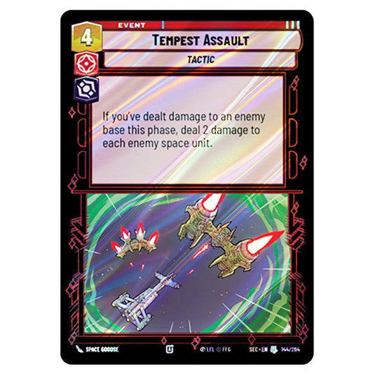 Tempest Assault card from the Star Wars Unlimited Set Secrets of Power