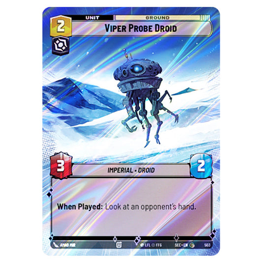 Viper Probe Droid card from the Star Wars Unlimited Set Secrets of Power