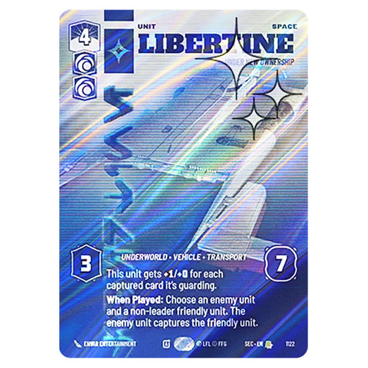 Libertine Under New Ownership card from the Star Wars Unlimited Set Secrets of Power