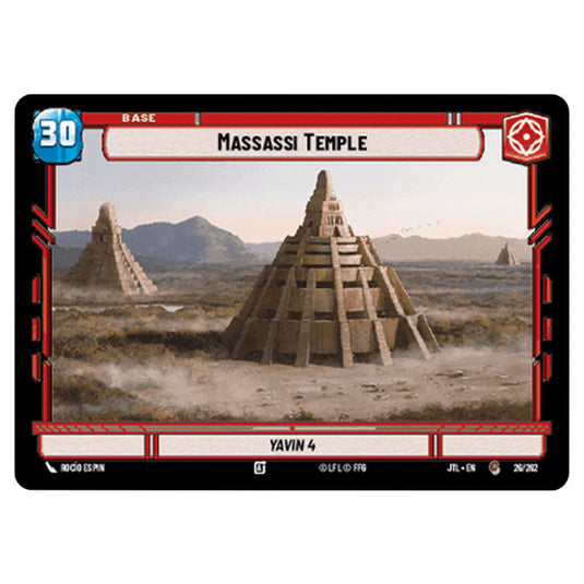 Massassi Temple Common card from the Star Wars Unlimited set Jump to Lightspeed