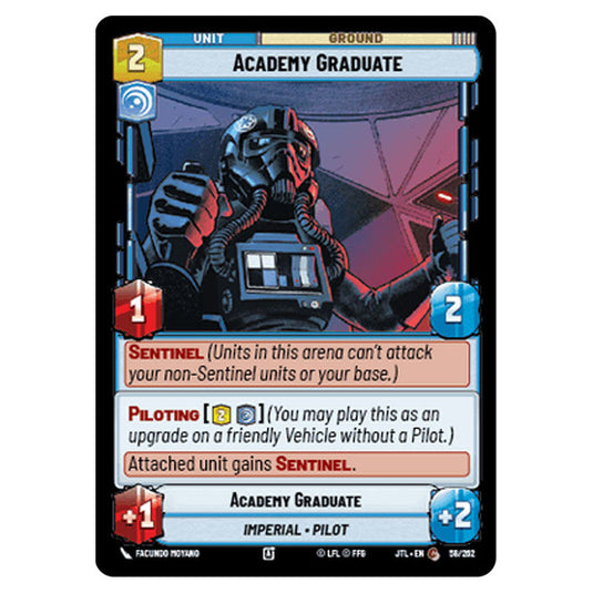 Academy Graduate Common card from the Star Wars Unlimited set Jump to Lightspeed