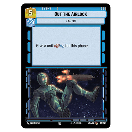 Out the Airlock Common card from the Star Wars Unlimited set Jump to Lightspeed