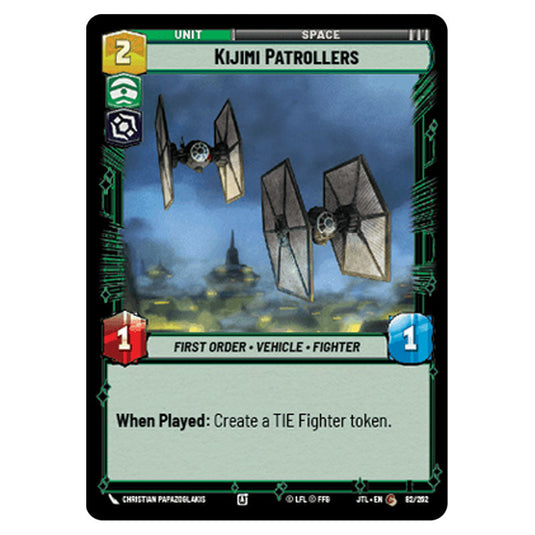Kijimi Patrollers Common card from the Star Wars Unlimited set Jump to Lightspeed
