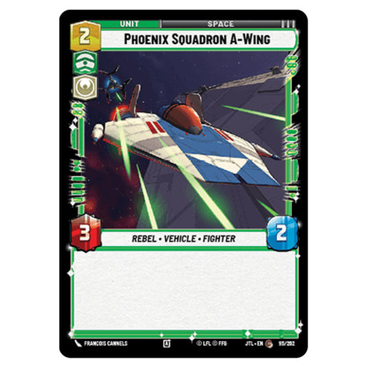 Phoenix Squadron A-Wing Common card from the Star Wars Unlimited set Jump to Lightspeed