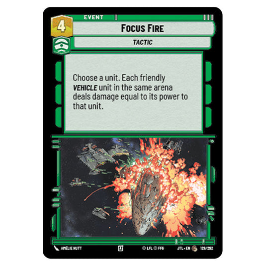 Focus Fire Common card from the Star Wars Unlimited set Jump to Lightspeed