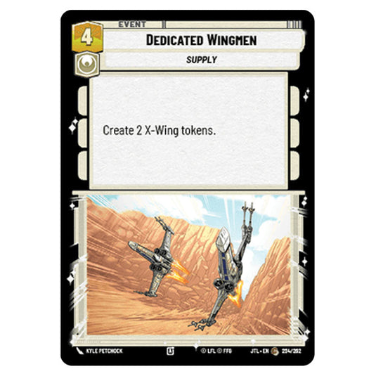 Dedicated Wingmen Common card from the Star Wars Unlimited set Jump to Lightspeed