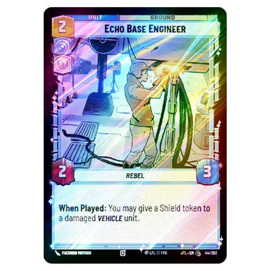 Echo Base Engineer Common card from the Star Wars Unlimited set Jump to Lightspeed