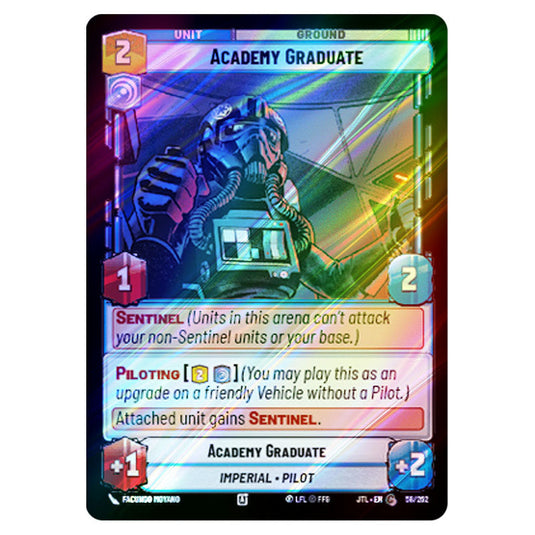 Academy Graduate Common card from the Star Wars Unlimited set Jump to Lightspeed