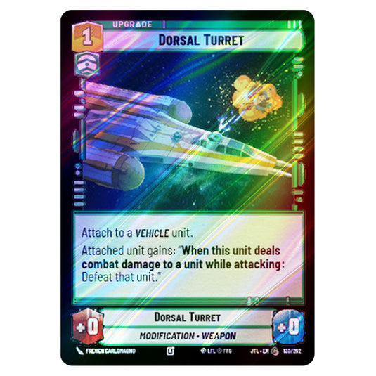 Dorsal Turret Common card from the Star Wars Unlimited set Jump to Lightspeed