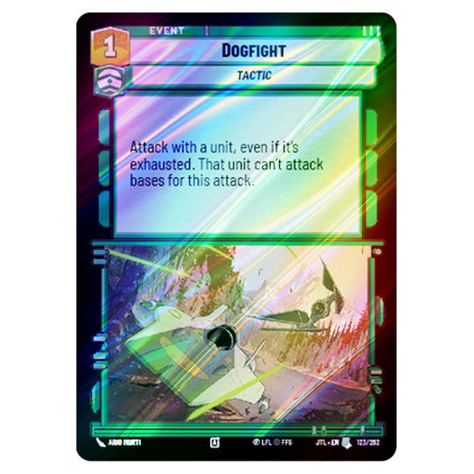 Dogfight Uncommon card from the Star Wars Unlimited set Jump to Lightspeed