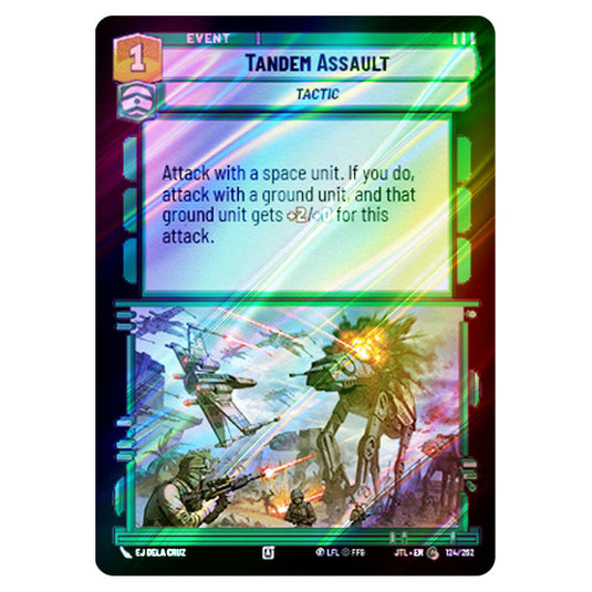 Tandem Assault Common card from the Star Wars Unlimited set Jump to Lightspeed