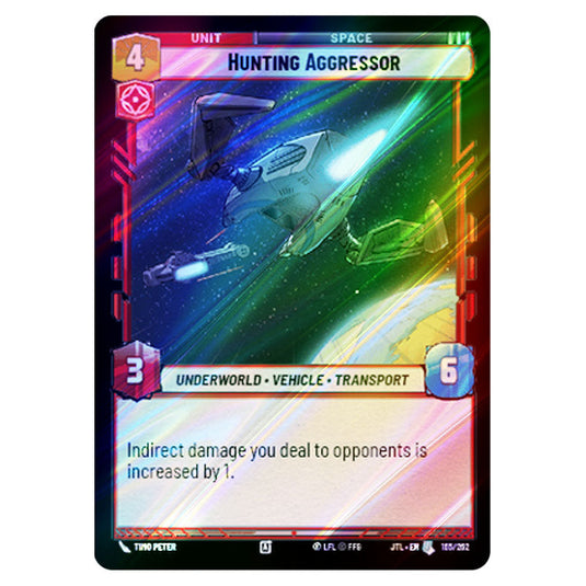 Hunting Aggressor Uncommon card from the Star Wars Unlimited set Jump to Lightspeed