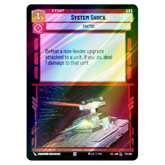 System Shock Common card from the Star Wars Unlimited set Jump to Lightspeed
