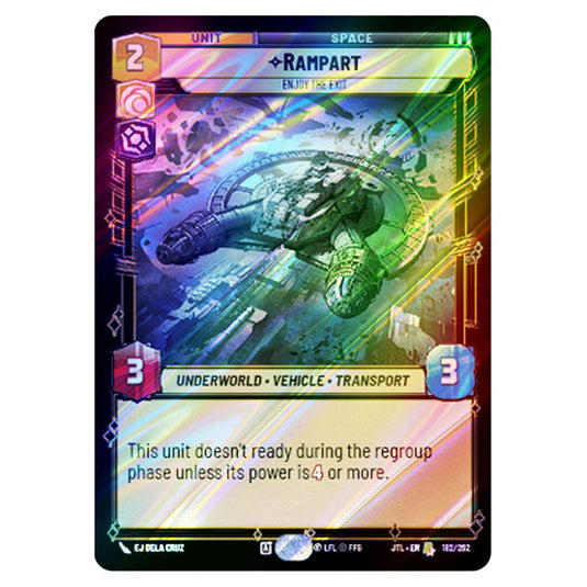 RampartEnjoy the Exit Rare card from the Star Wars Unlimited set Jump to Lightspeed