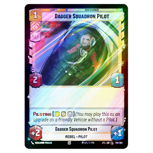 Dagger Squadron Pilot Common card from the Star Wars Unlimited set Jump to Lightspeed