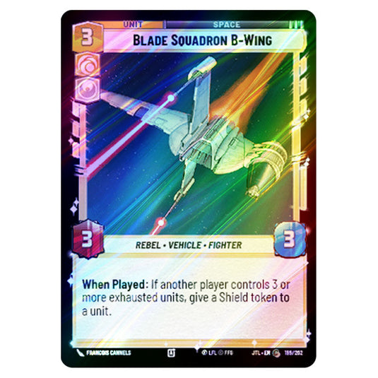Blade Squadron B-Wing Common card from the Star Wars Unlimited set Jump to Lightspeed
