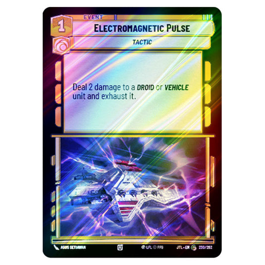 Electromagnetic Pulse Common card from the Star Wars Unlimited set Jump to Lightspeed