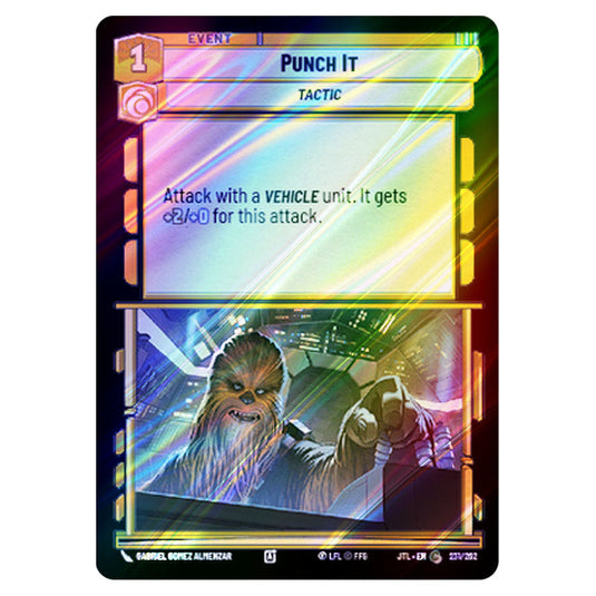 Punch It Common card from the Star Wars Unlimited set Jump to Lightspeed