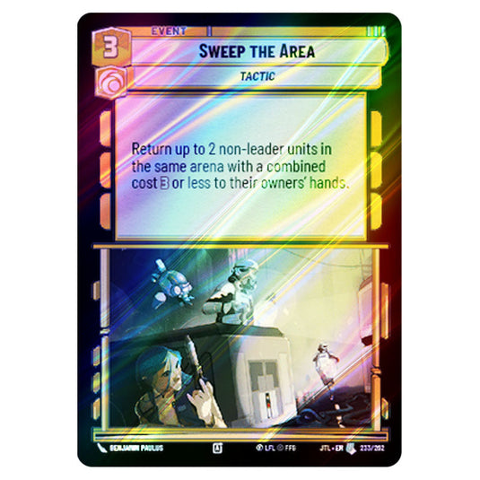 Sweep the Area Uncommon card from the Star Wars Unlimited set Jump to Lightspeed