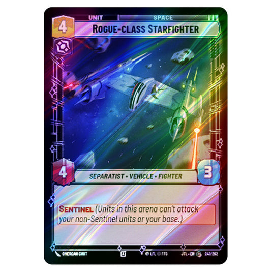 Rogue-class Starfighter Common card from the Star Wars Unlimited set Jump to Lightspeed