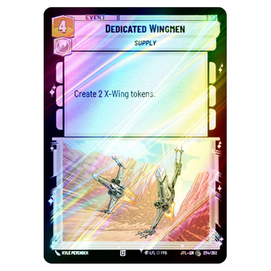 Dedicated Wingmen Common card from the Star Wars Unlimited set Jump to Lightspeed