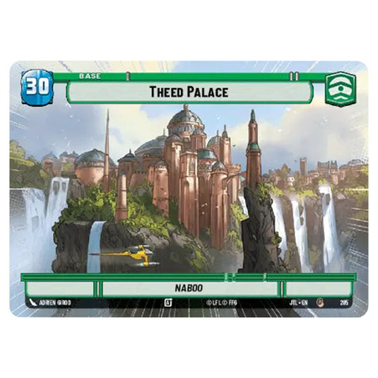 Theed Palace Common card from the Star Wars Unlimited set Jump to Lightspeed