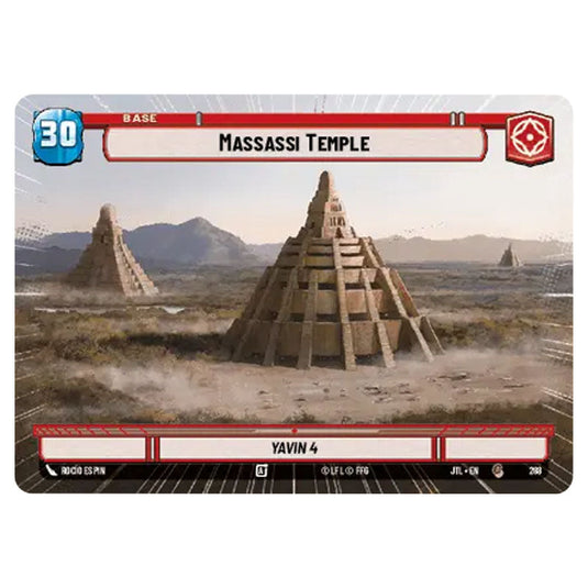 Massassi Temple Common card from the Star Wars Unlimited set Jump to Lightspeed