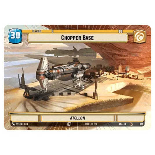 Chopper Base Common card from the Star Wars Unlimited set Jump to Lightspeed