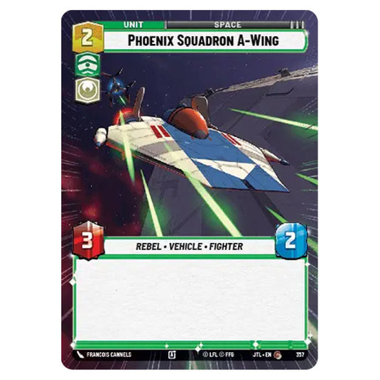 Phoenix Squadron A-Wing Common card from the Star Wars Unlimited set Jump to Lightspeed