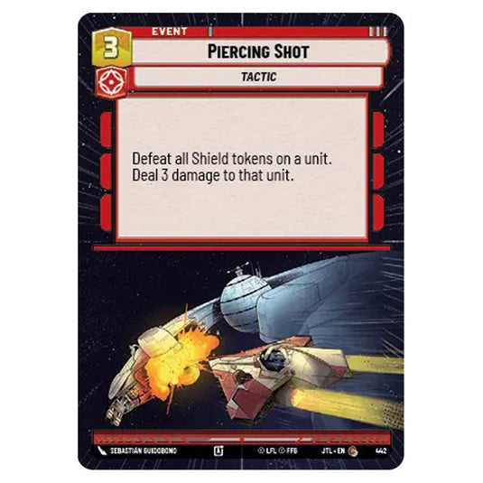 Piercing Shot Common card from the Star Wars Unlimited set Jump to Lightspeed