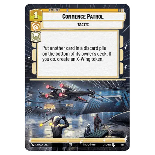 Commence Patrol Uncommon card from the Star Wars Unlimited set Jump to Lightspeed