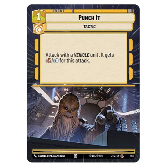 Punch It Common card from the Star Wars Unlimited set Jump to Lightspeed