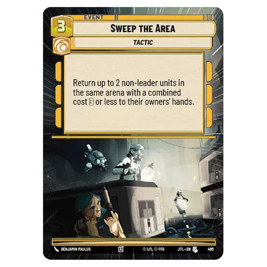 Sweep the Area Uncommon card from the Star Wars Unlimited set Jump to Lightspeed