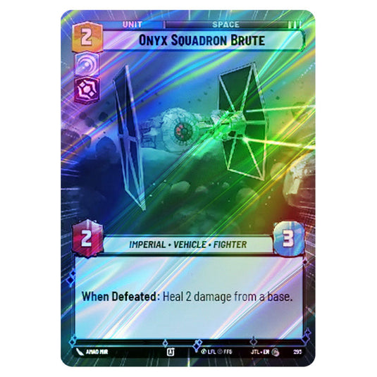 Onyx Squadron Brute Common card from the Star Wars Unlimited set Jump to Lightspeed