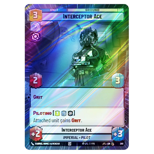 Interceptor Ace Common card from the Star Wars Unlimited set Jump to Lightspeed