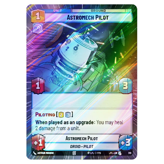 Astromech Pilot Uncommon card from the Star Wars Unlimited set Jump to Lightspeed