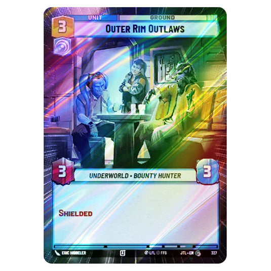 Outer Rim Outlaws Common card from the Star Wars Unlimited set Jump to Lightspeed