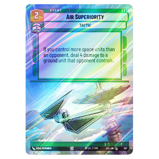 Air Superiority Common card from the Star Wars Unlimited set Jump to Lightspeed